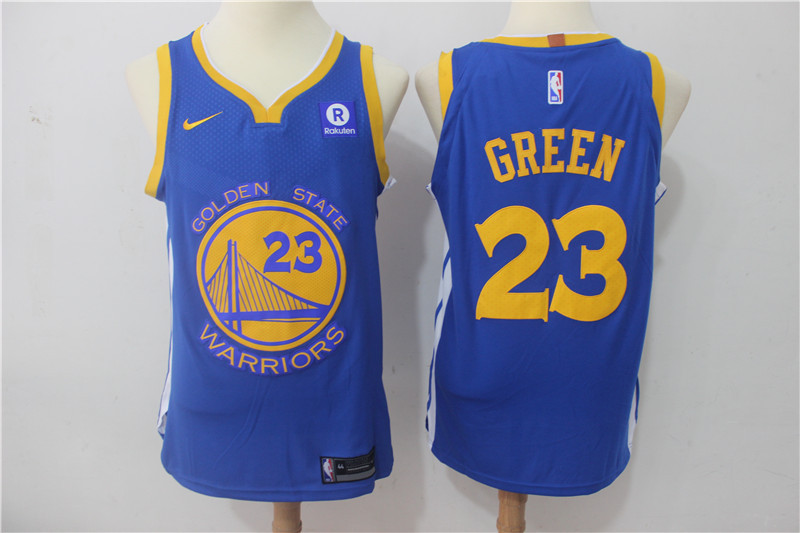 Men Golden State Warriors 23 Green Blue Game Nike NBA Jerseys